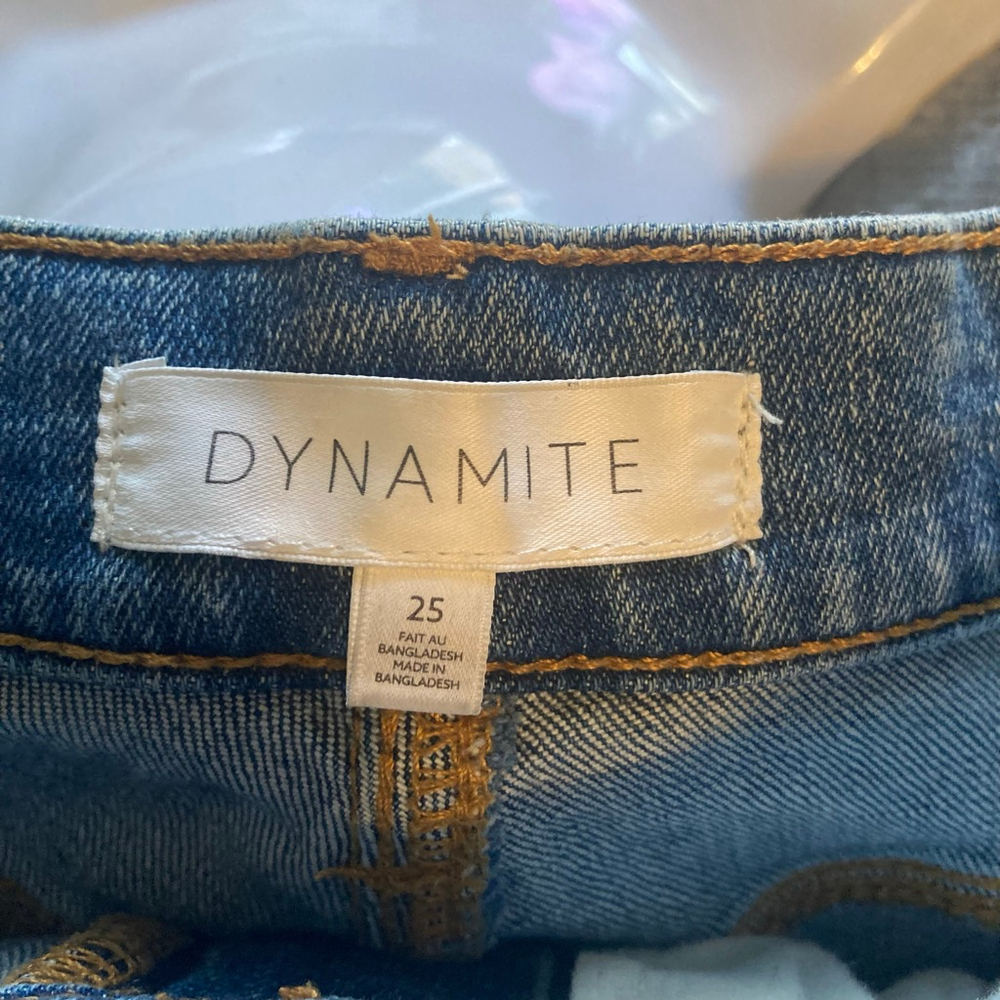 Women's Dynamite Blue High Rise Jeans US 25 - Picture 2 of 16
